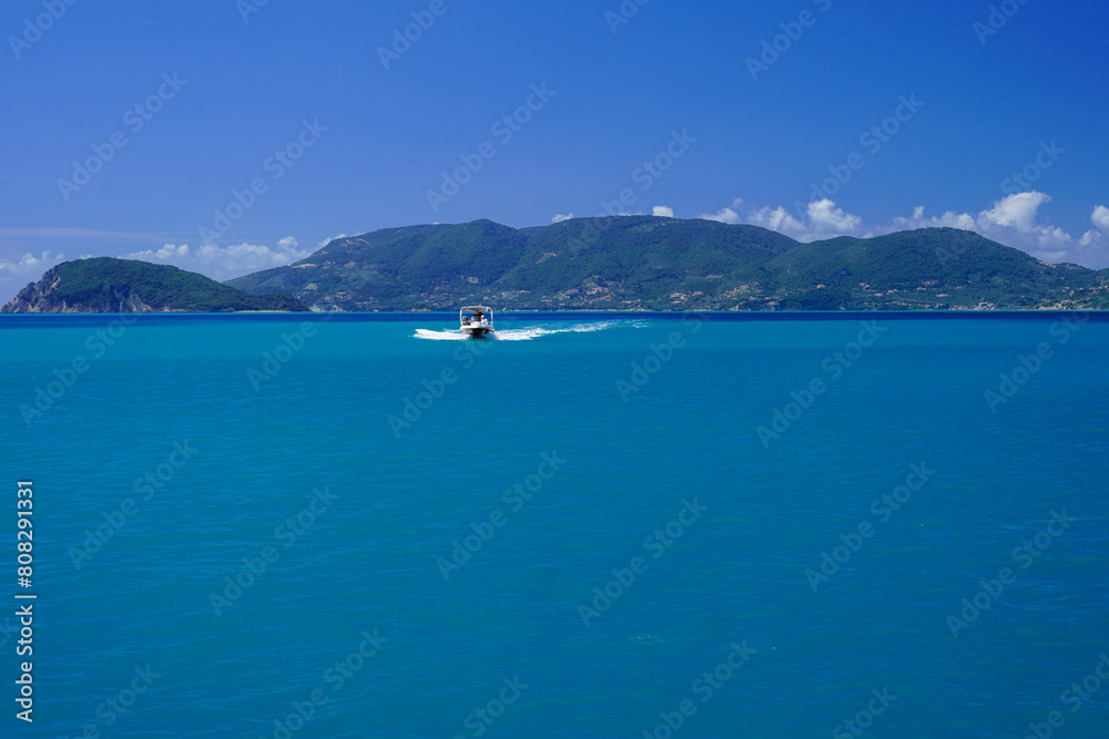 seashore of Laganas and Marathonisi island seashore of Laganas and Marathonisi island