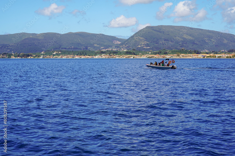 seashore of Laganas and Marathonisi island seashore of Laganas and Marathonisi island