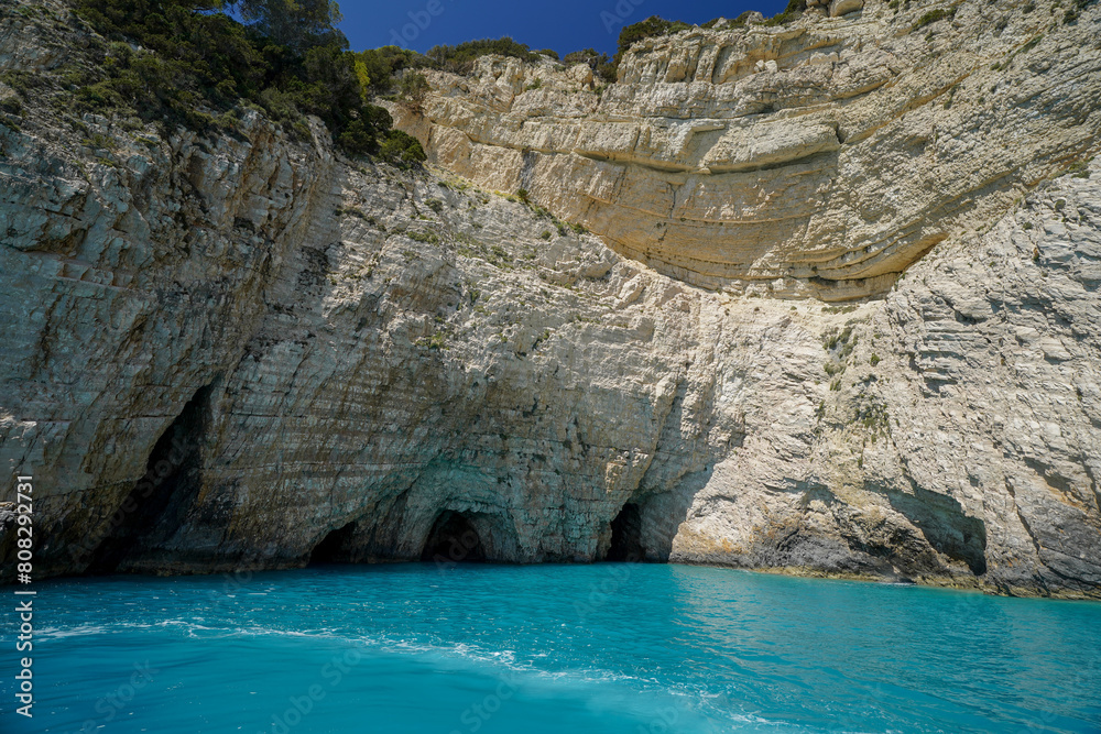 Marathonisi island and Keri caves in Zakynthos island