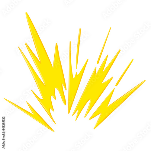 Comic effect on transparent background	
