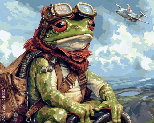 Pilot Frog, taking to the skies with amphibious expertise