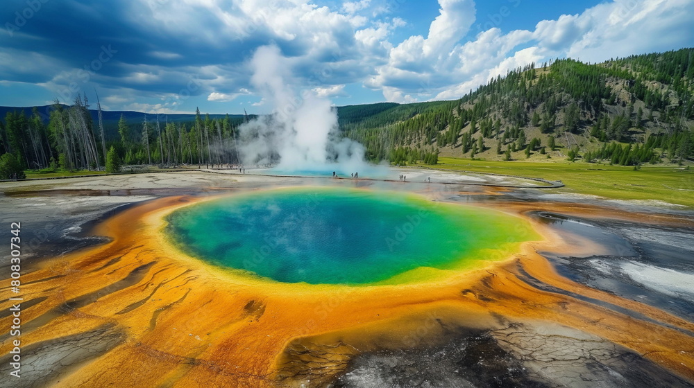 Yellowstone USA Afternoon Under the bright sun Yel_018