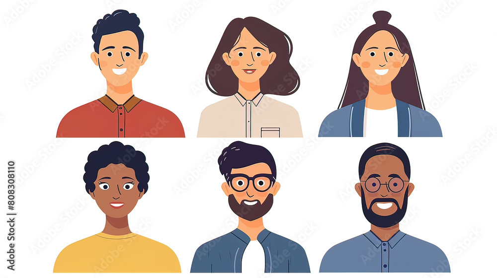 Fototapeta premium HR managers at a conference table listening to candidates in a remote interview, virtual meeting in a large office, using a video calling application for negotiations and business communication,