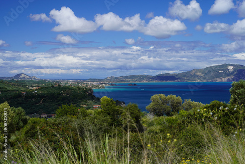panorama from Limni Keriou and Marathonisi islands