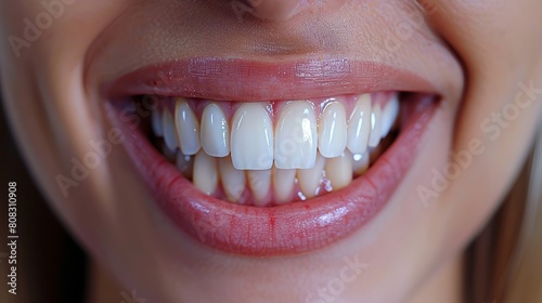 Before and after teeth whitening. Dental care concept