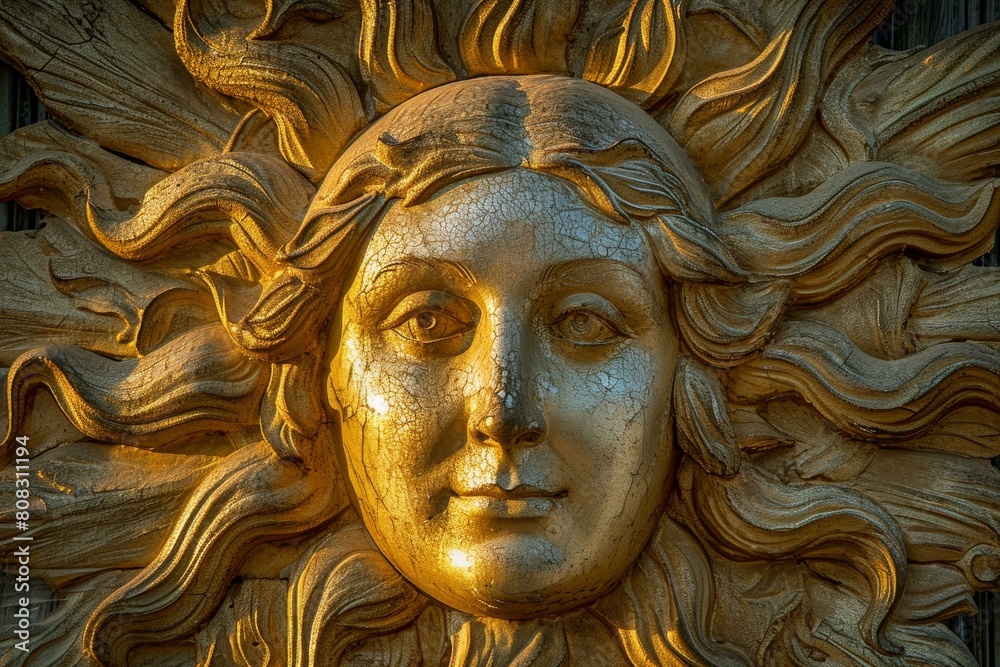 Contemplative Apollo god statue face. Bust perfect. Generate Ai Contemplative Apollo god statue face. Bust perfect. Generate Ai