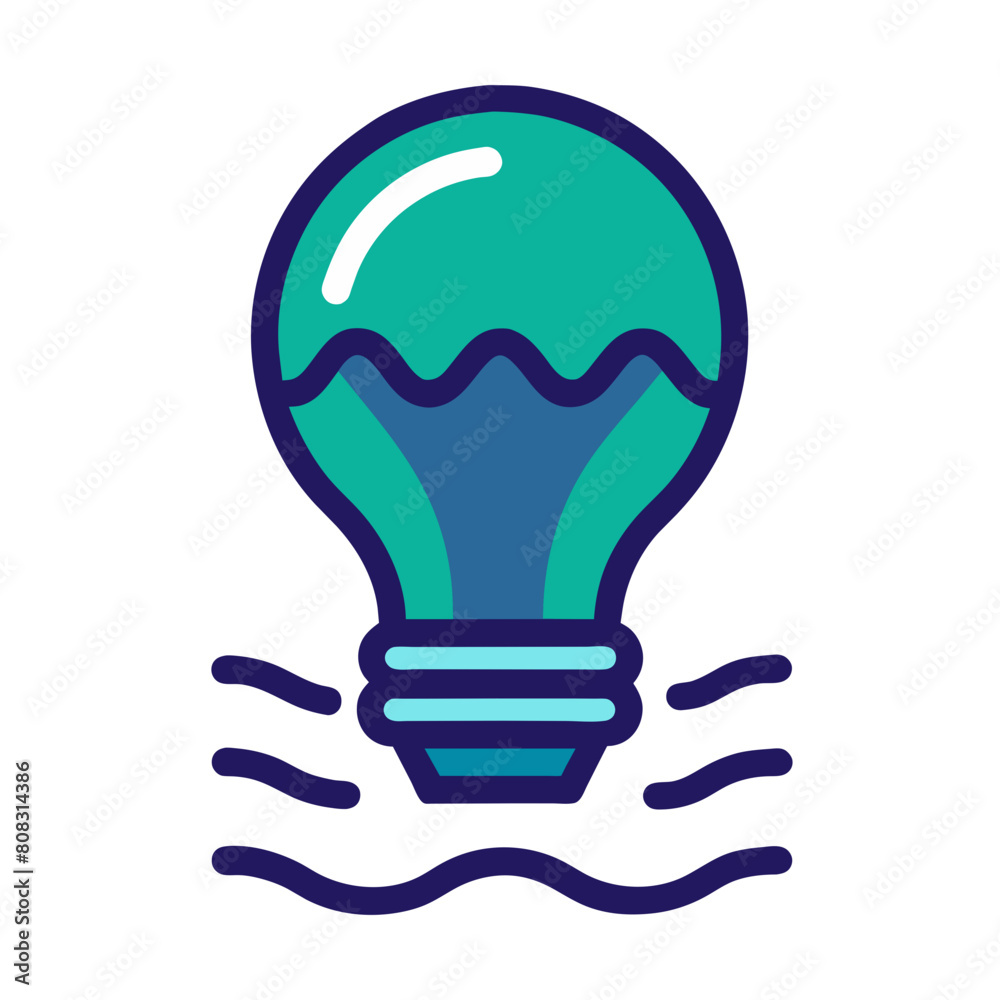 Sustainable Energy Concept, Water-Powered Lightbulb - symbolizing harmonious blend of technology and nature Sustainable Energy Concept, Water-Powered Lightbulb - symbolizing harmonious blend of technology and nature