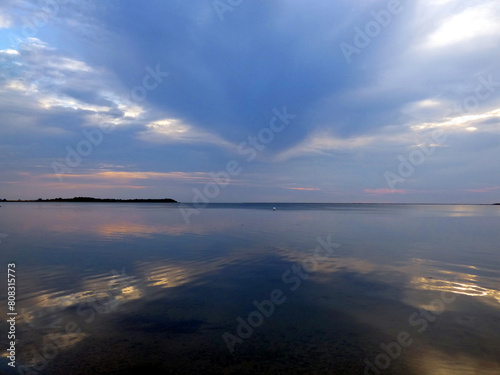 Evening atmosphere at the    Ostseecamping Am Salzhaff    campsite in Pepelow  Mecklenburg Western Pomerania  Germany 