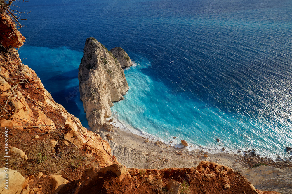 Fototapeta premium Mizithrès rocks panoramic viewpoint in Zakynthos