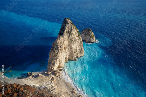 Fototapeta Naklejka Na Ścianę i Meble -  Mizithres rocky cliffs and breathtaking viewpoint