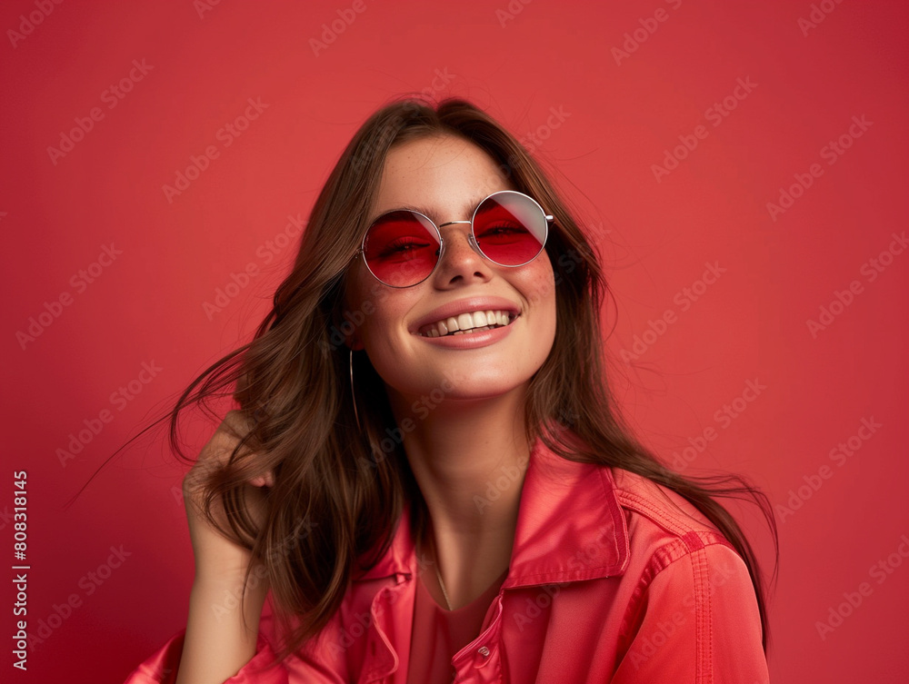 portrait of a woman with sunglasses portrait of a woman with sunglasses