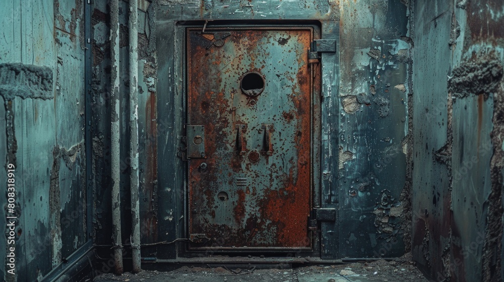 Solid Steel Bunker Door - Access to an abandoned bunker.
Solid Steel Bunker Door - Access to an abandoned bunker.