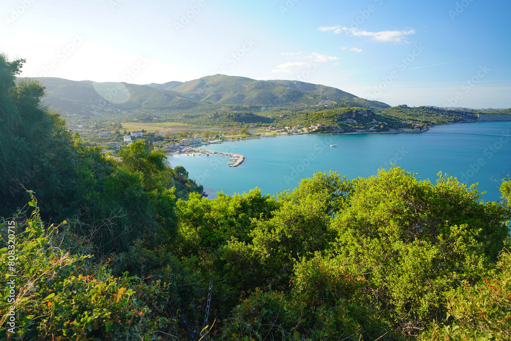 Obraz premium seashore panorama from Limni keriou