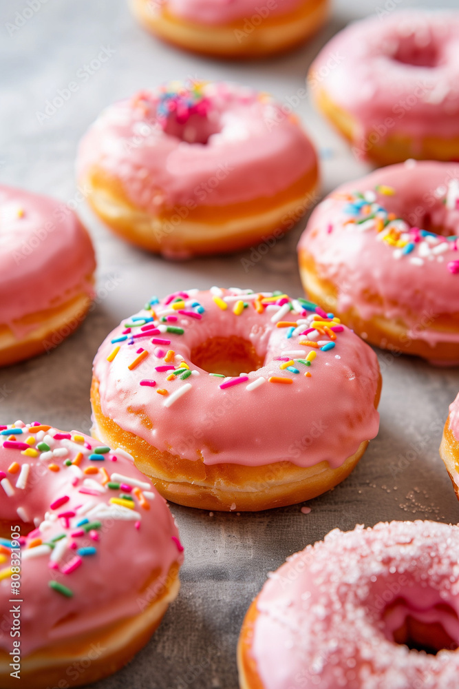 american glazed donuts with candy american glazed donuts with candy