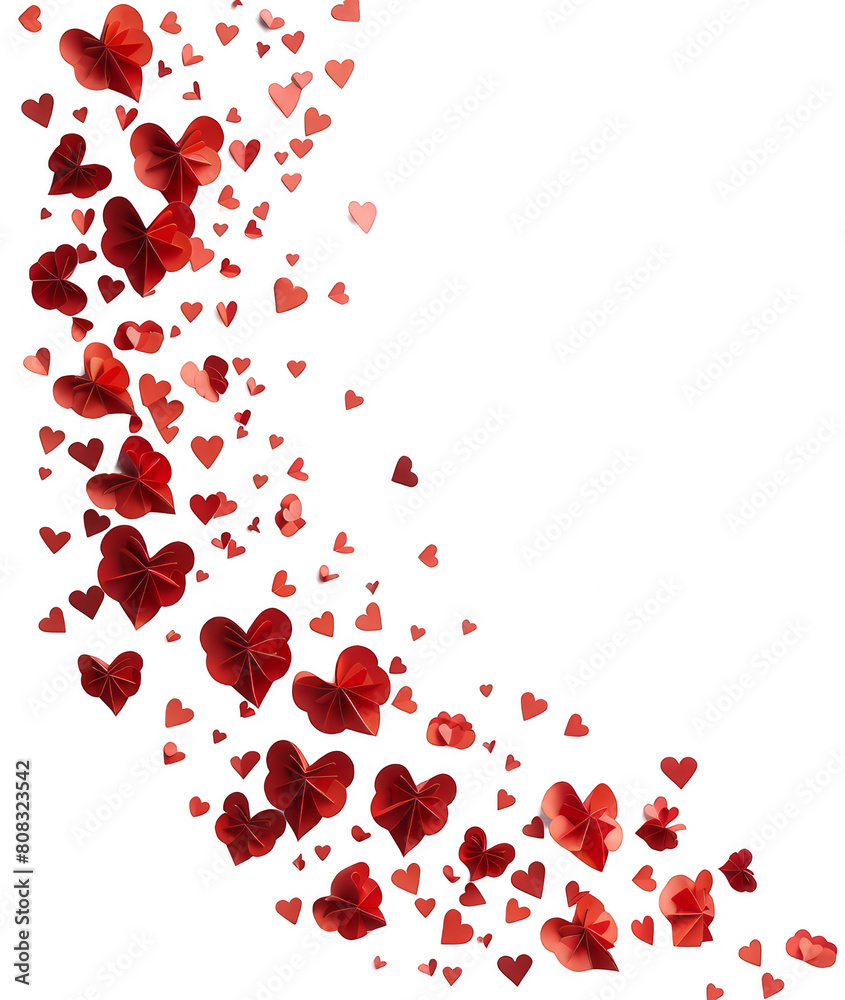 A heart-shaped design with many red hearts scattered throughout. The design is meant to evoke feelings of love and affection A heart-shaped design with many red hearts scattered throughout. The design is meant to evoke feelings of love and affection