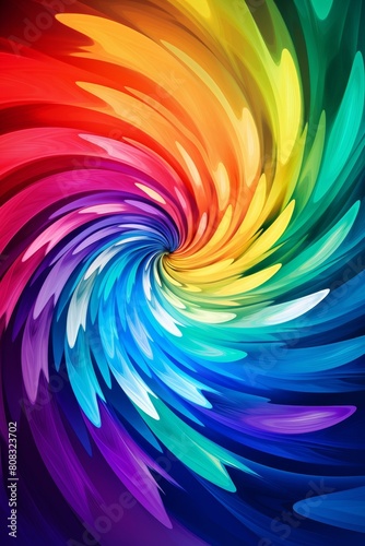 Vibrant abstract spiral pattern