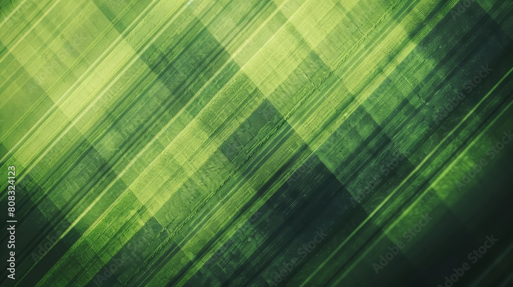Abstract diagonal plaid design in shades of green. Abstract diagonal plaid design in shades of green.