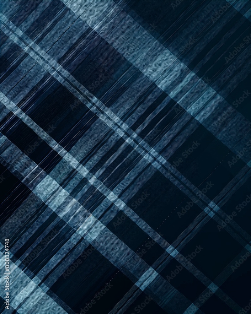 Blue and black plaid pattern with intersecting lines. Blue and black plaid pattern with intersecting lines.
