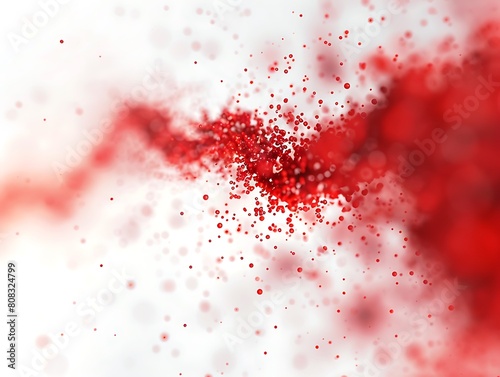 Blood drops and splatters on white background, health concept banner, medical wallpapers, world donor day