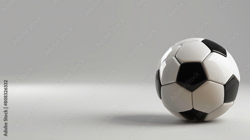 A Simple Soccer Ball With Copy Space