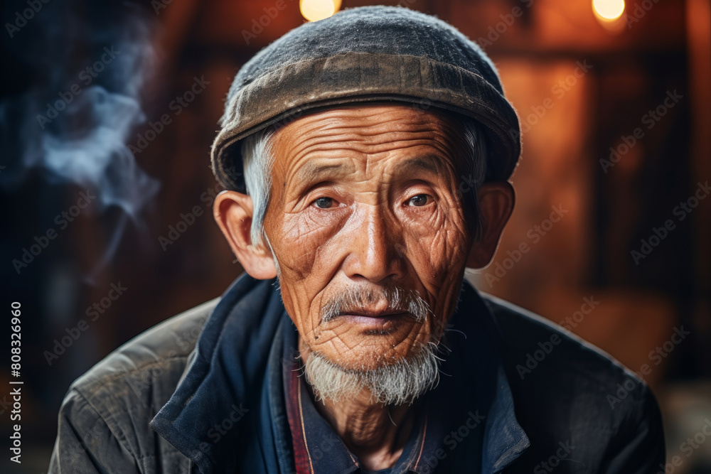 Portrait of a senior asian man Portrait of a senior asian man