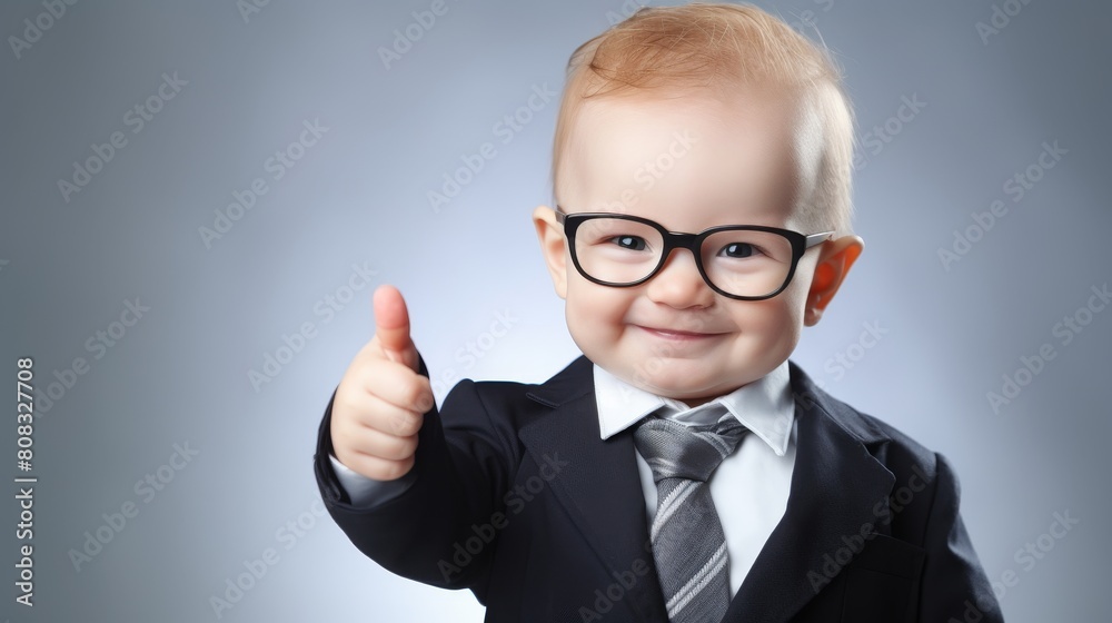 smiling young boy in suit and tie giving thumbs up smiling young boy in suit and tie giving thumbs up