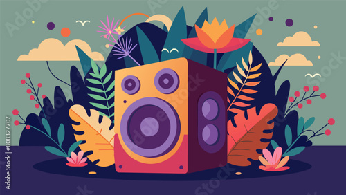 A hidden speaker system emits a soothing ambient soundtrack incorporating nature sounds and electronic beats to enhance the sensory journey..