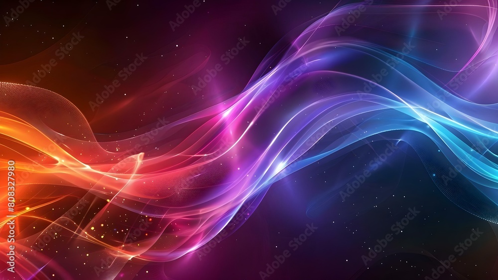 Fototapeta premium Colorful holographic background with neon and metallic elements in retrofuturistic style. Concept Retrofuturistic Neon and Metallic, Colorful Holographic Background, Creative Photoshoot