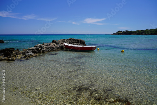 small harbour and boats in Alikanas