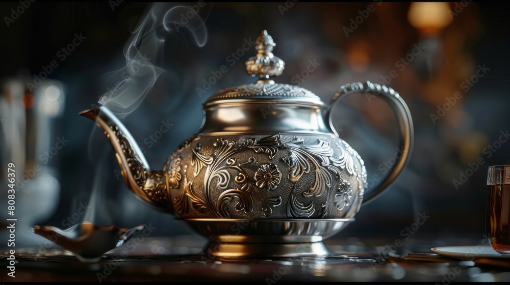 teapot silver elements.