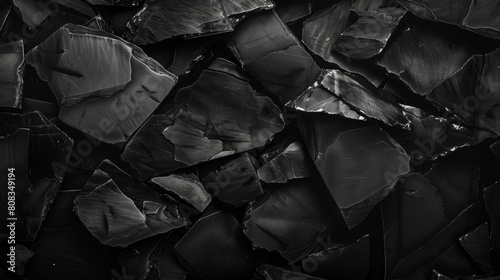 Pile of black charcoal. Black coal background. Close-up..jpeg