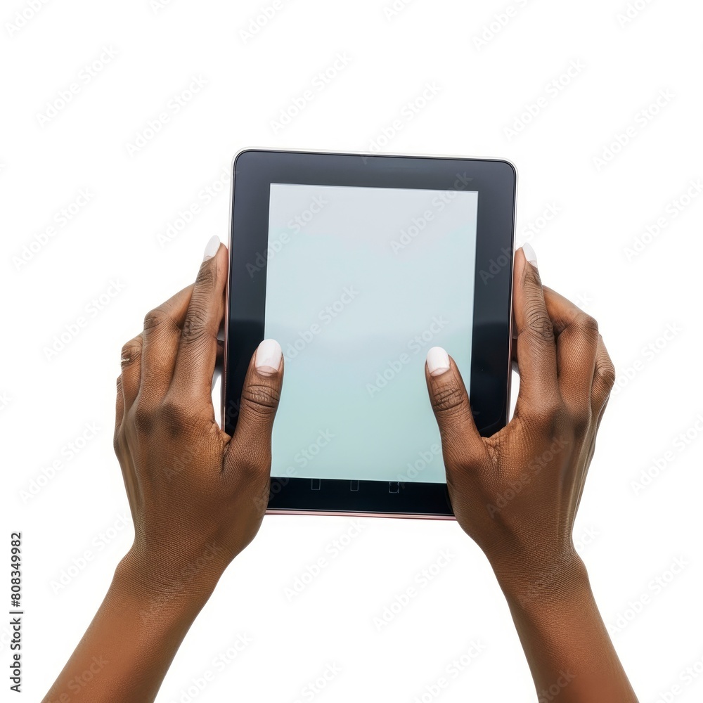 Black Woman Hands Hold A Digital Tablet, Illustrations Images Black Woman Hands Hold A Digital Tablet, Illustrations Images