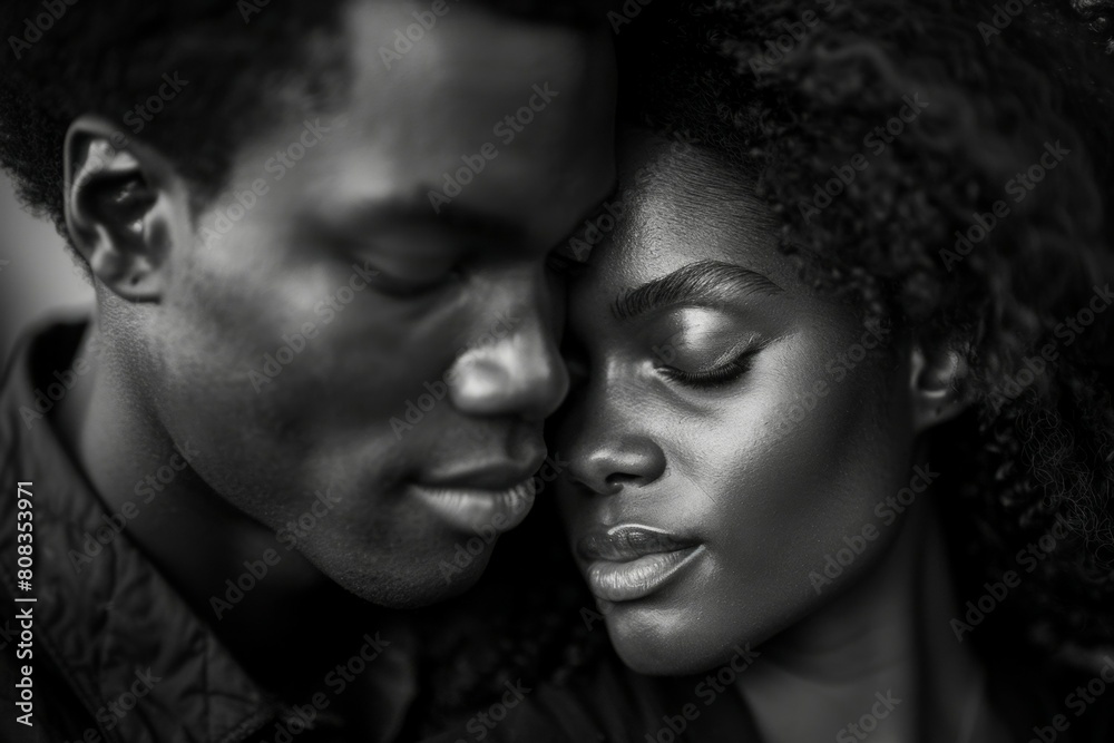 A man and a woman are embracing each other A man and a woman are embracing each other
