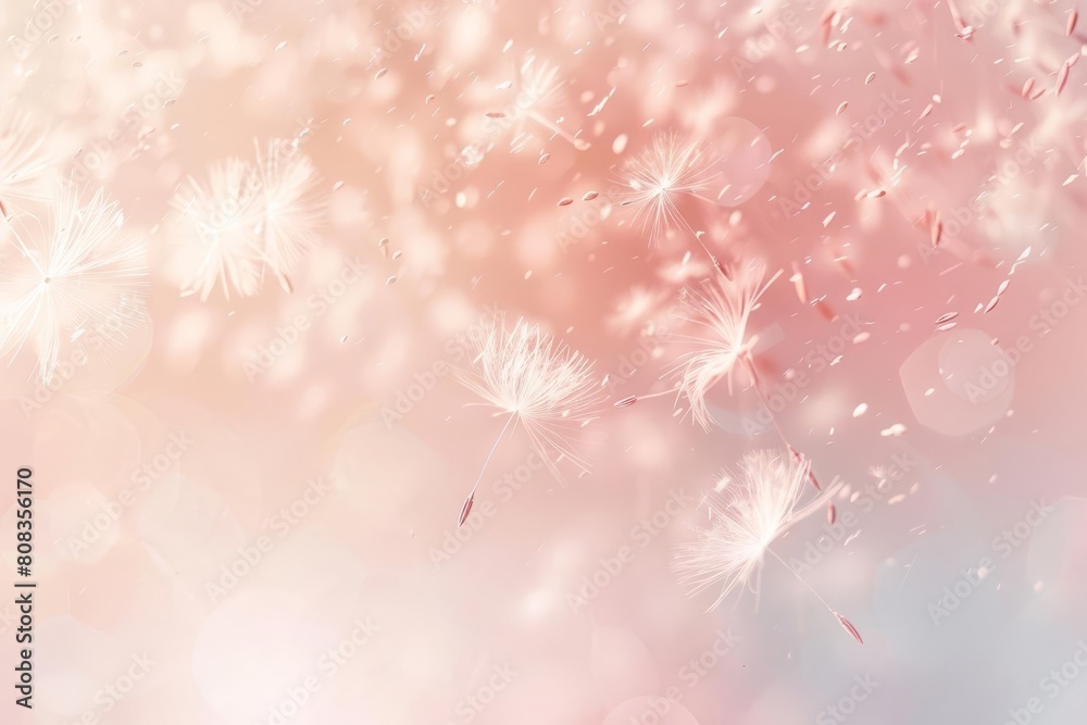 delicate dandelion fluff minimalist aesthetic wallpaper with floating seeds pastel nature background delicate dandelion fluff minimalist aesthetic wallpaper with floating seeds pastel nature background