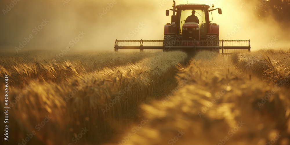 Fototapeta premium Photo of an agricultural field