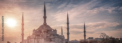 Time Lapse: The New Mosque (Yeni Camii), Istanbul, Turkey - 4K UHD Stock image  photo