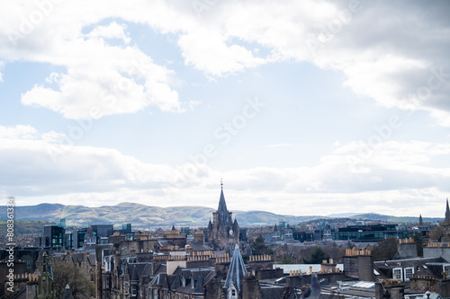 Cityscape of Edinburgh  Scotland