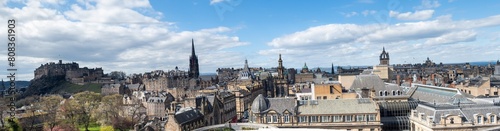 Old town of Edinburgh  panoramic view