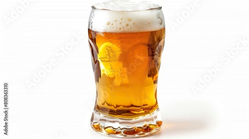 glass of beer with foam on white background in high resolution and high quality. drinks concept,background,beer,liquor,resources