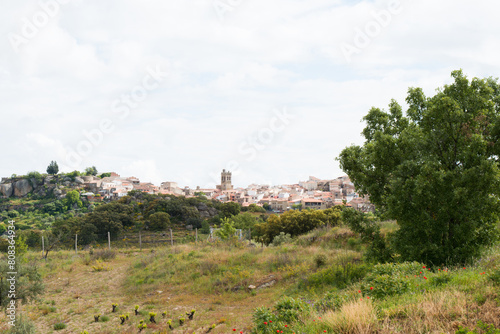 View of Fermoselle from the distance. Zamora  Spain