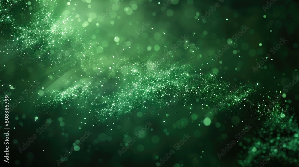 A green background with a lot of glitter A green background with a lot of glitter