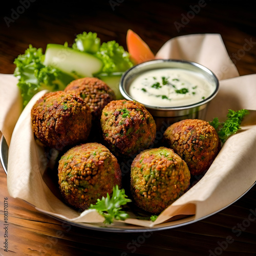 falafel, arabic breakfast, hummas, Eygpt  photo