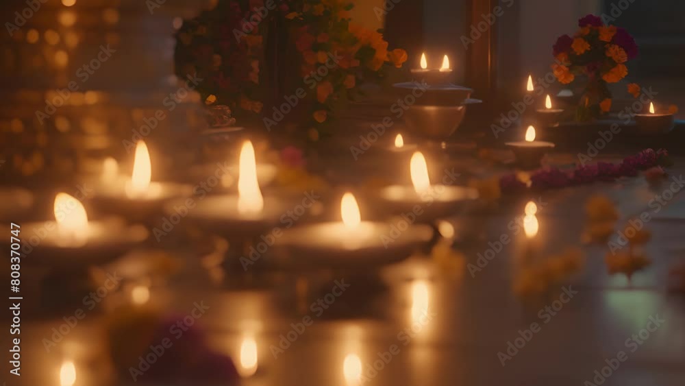 Candles flicker and dance casting a warm and tranquil ambiance as the evening prayers begin. . Candles flicker and dance casting a warm and tranquil ambiance as the evening prayers begin. .