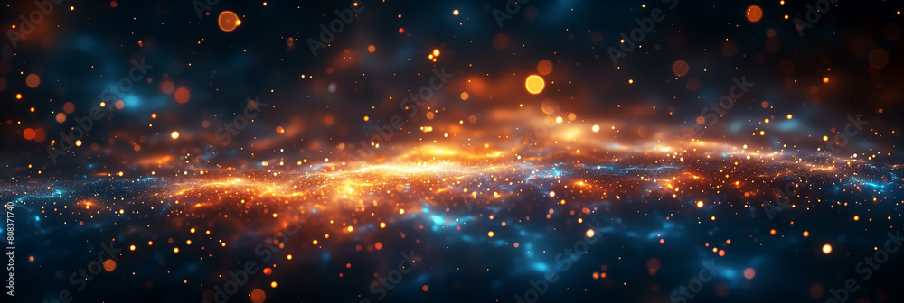 Abstract universe pattern, glitter in galaxy and deep space. 4K Wallpaper and Background for desktop, laptop, Computer, Tablet, Mobile Cell Phone, Smartphone, Cellphone