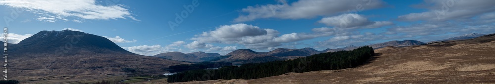 Panoramic view of Scotland Highlands