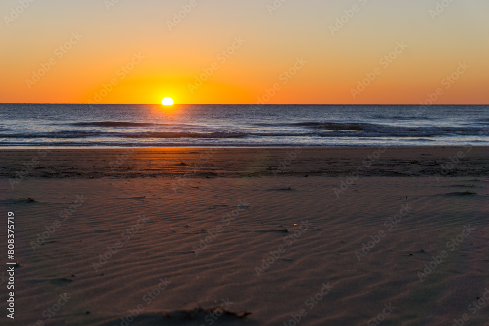 Sunset over mediterranean sea in Calabria, Italy Sunset over mediterranean sea in Calabria, Italy