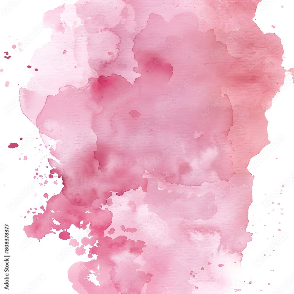 Delicate and flowing watercolor wash in soft pink shades, artistic backgrounds with gentle transitions and slight splatters