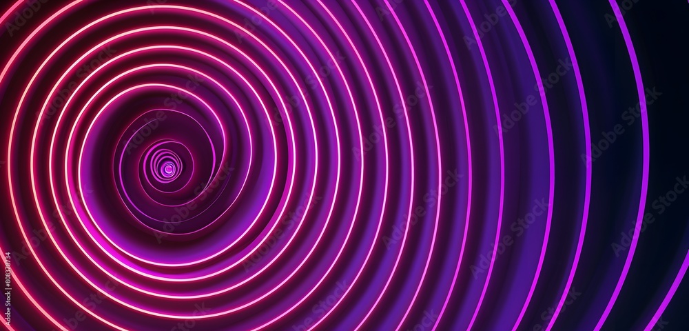 Pink and purple glowing concentric circles in shades digital wallpaper Pink and purple glowing concentric circles in shades digital wallpaper