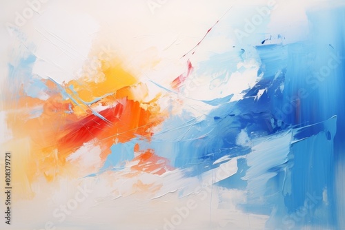 abstract art painting with vibrant colors