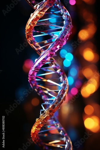 Colorful DNA Helix